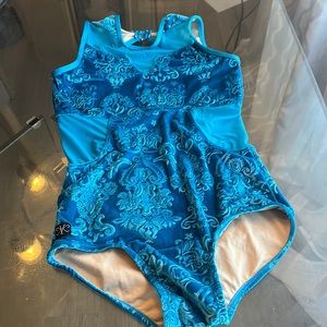 Turquoise dance leotard size AS